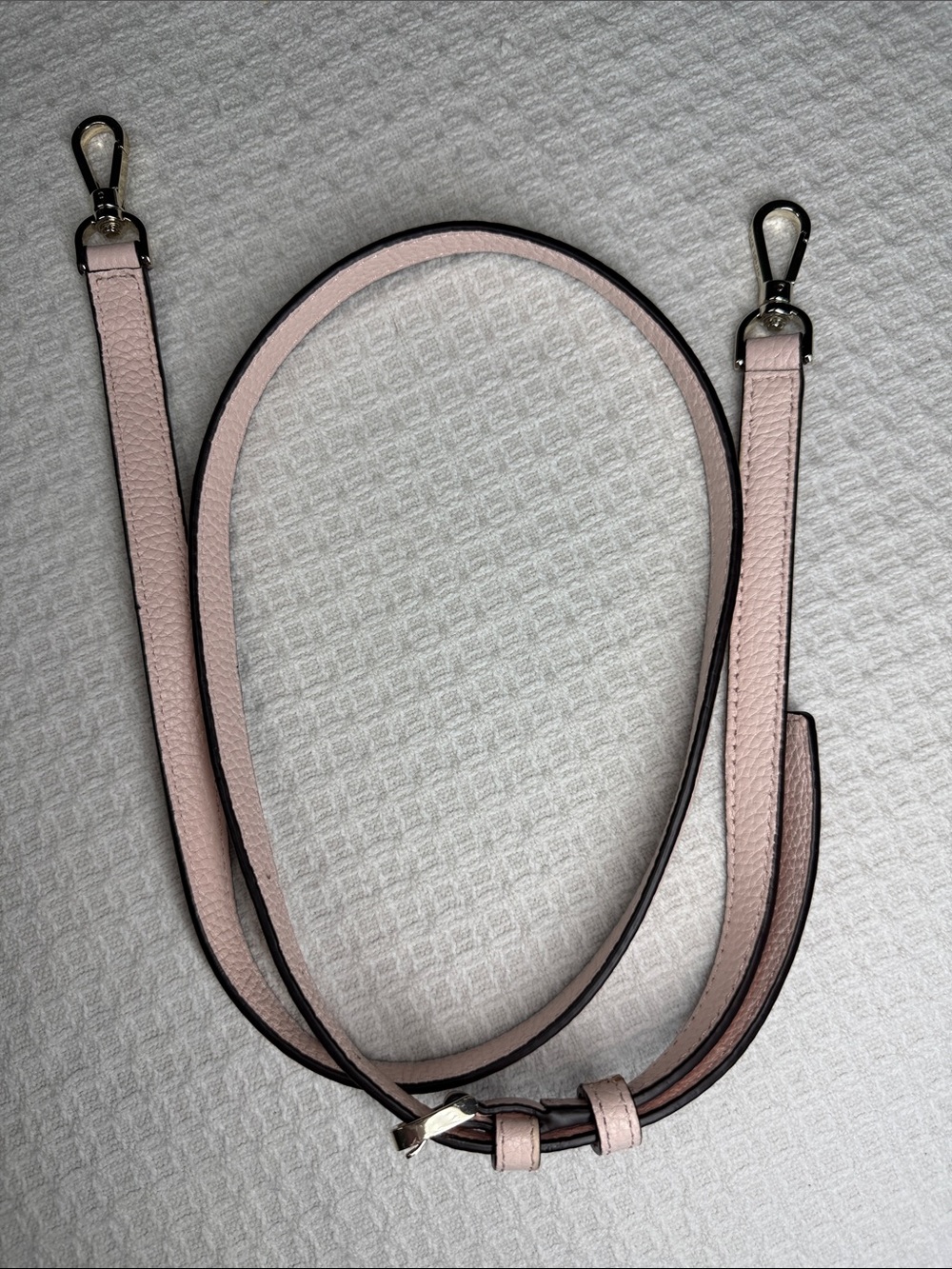 Kate Spade blush light pink pebbled leather replacement crossbody strap